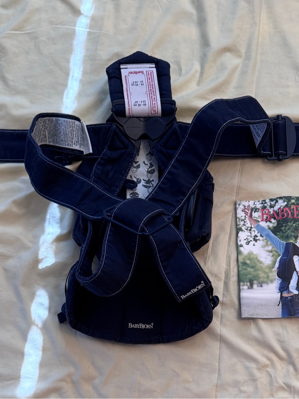 Baby Bjorn Navy Blue Carrier with Patterned Interior